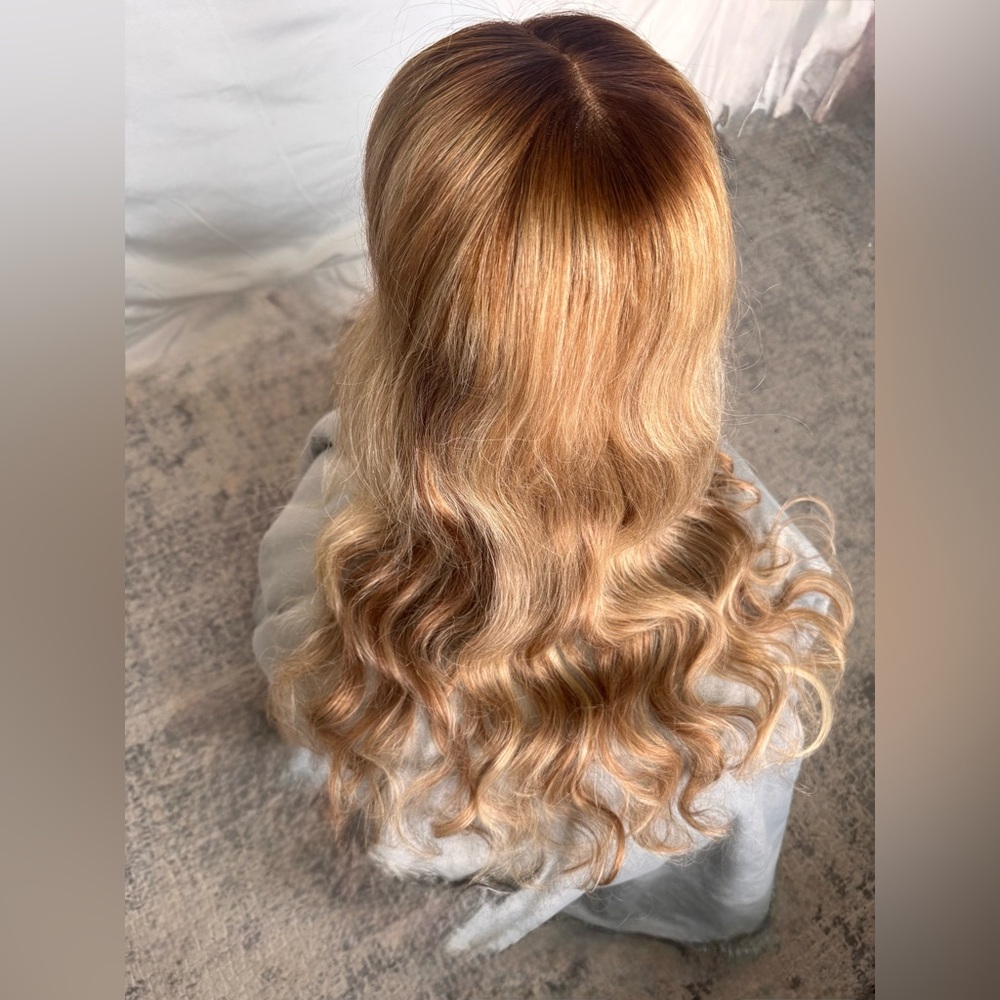 Rich Girl Vibe Balayage Blonde Highlight HD Transparent Lace Front HumanHair Wig - Picture 12 of 16